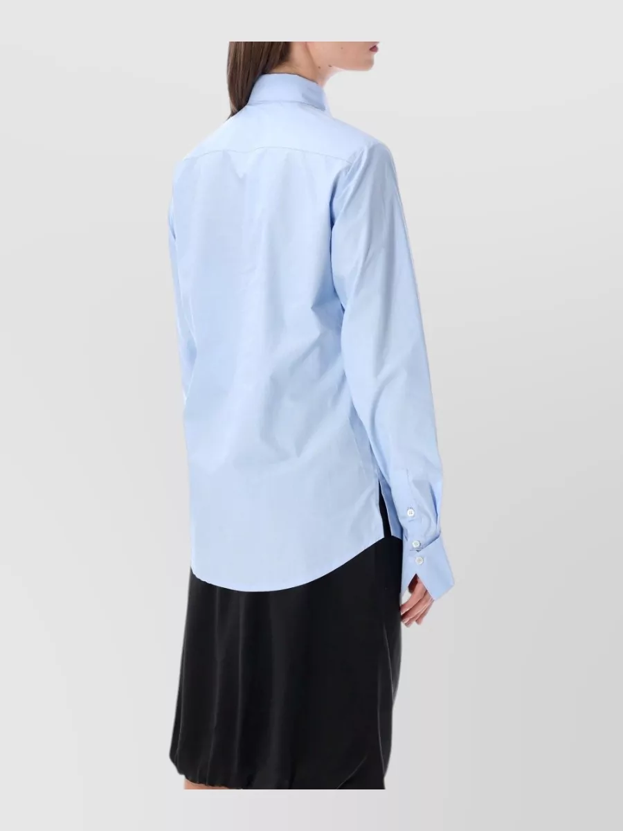 7 For All Mankind Cotton Tie-Neck Shirt