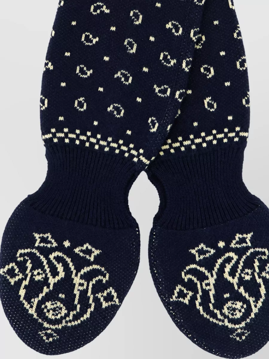 Guest In Residence Wool Cashmere Jacquard Scarf