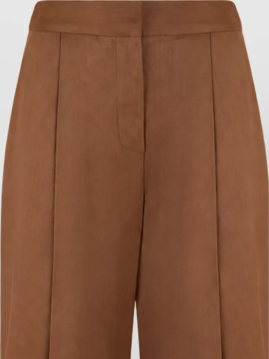 Elisabetta Franchi High-rise wide-leg pleated trousers