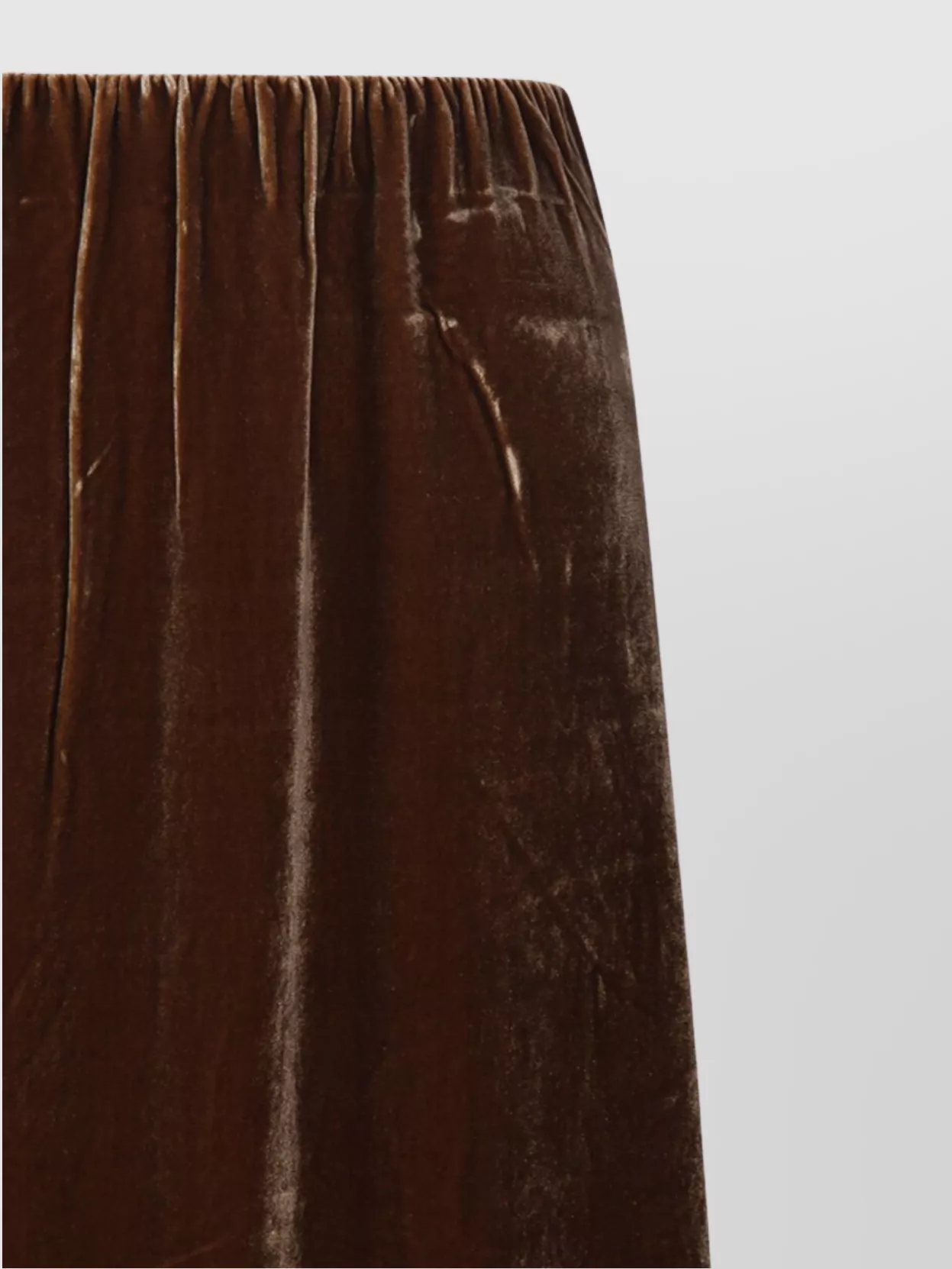 By Malene Birger Elastic Waistband Velvet Texture Skirt