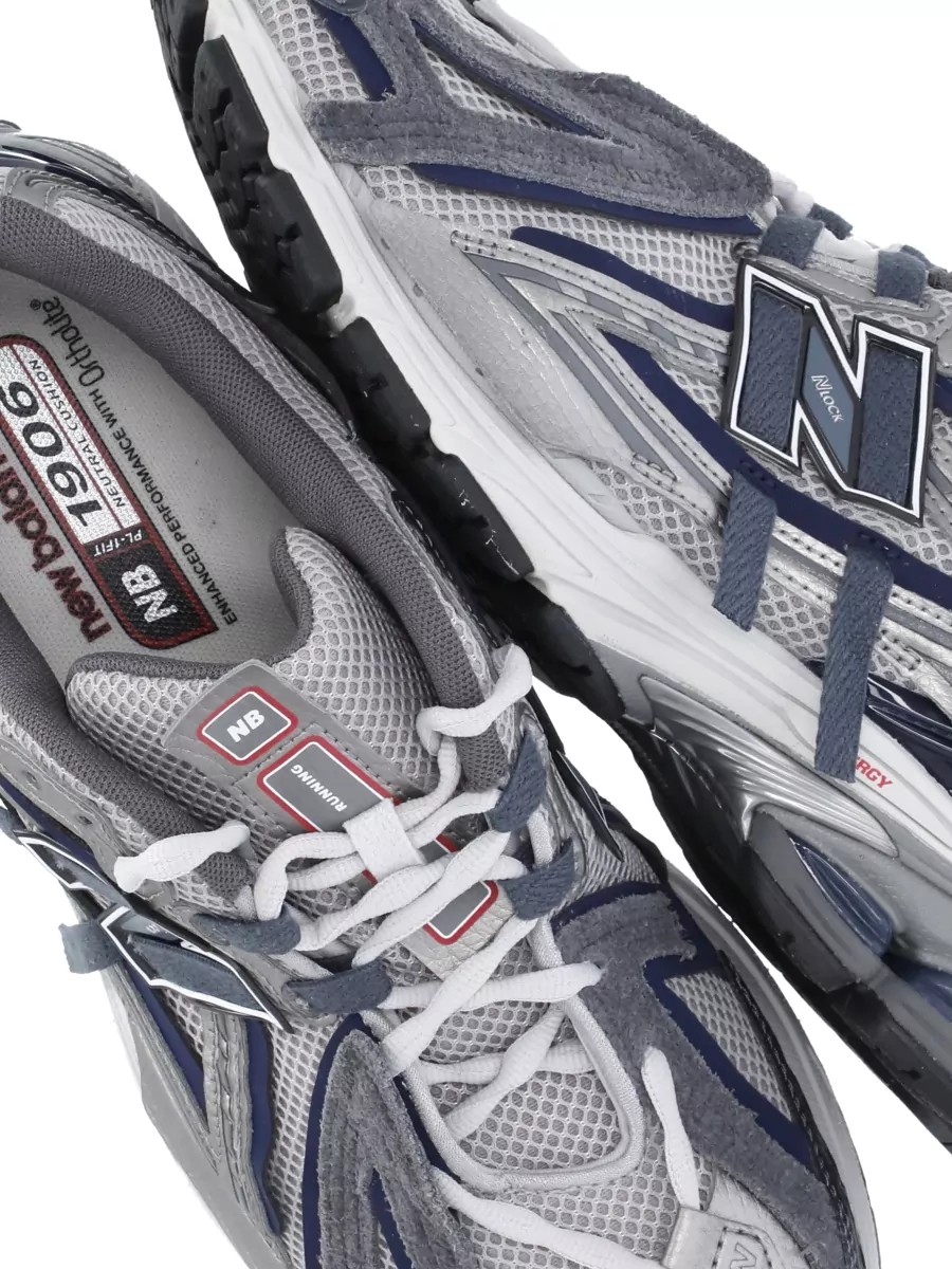 New Balance Leather Mesh Low-Top Sneakers