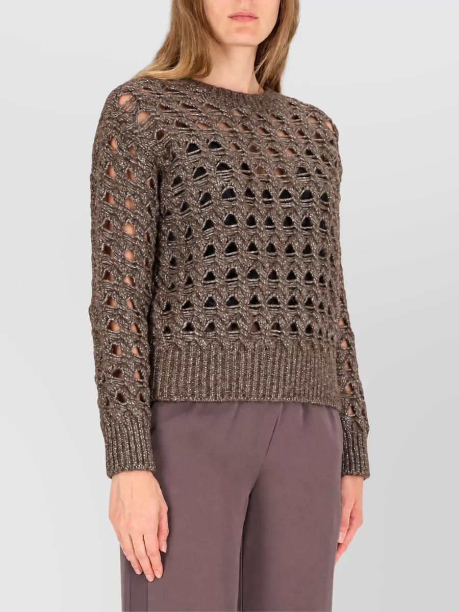 Herno Alpaca Perforated Sweatshirt