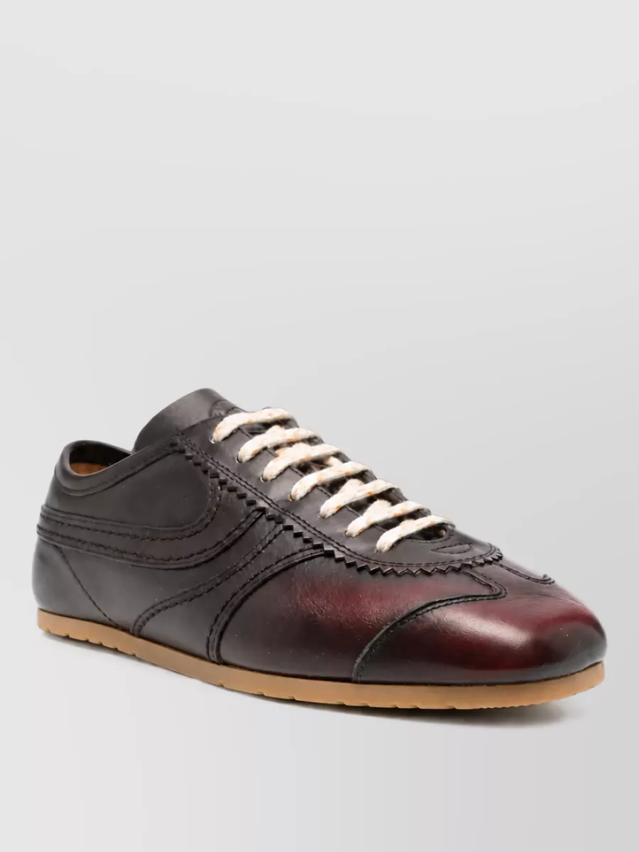 Dries Van Noten leather low-top sneakers