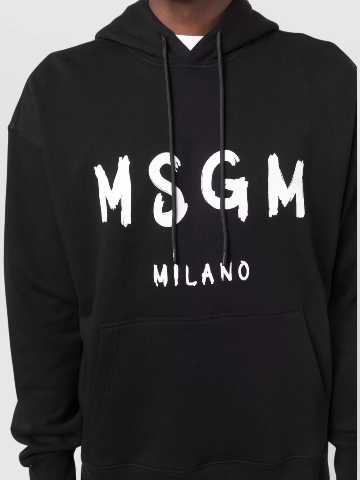 Msgm Logo Print Hooded Sweater