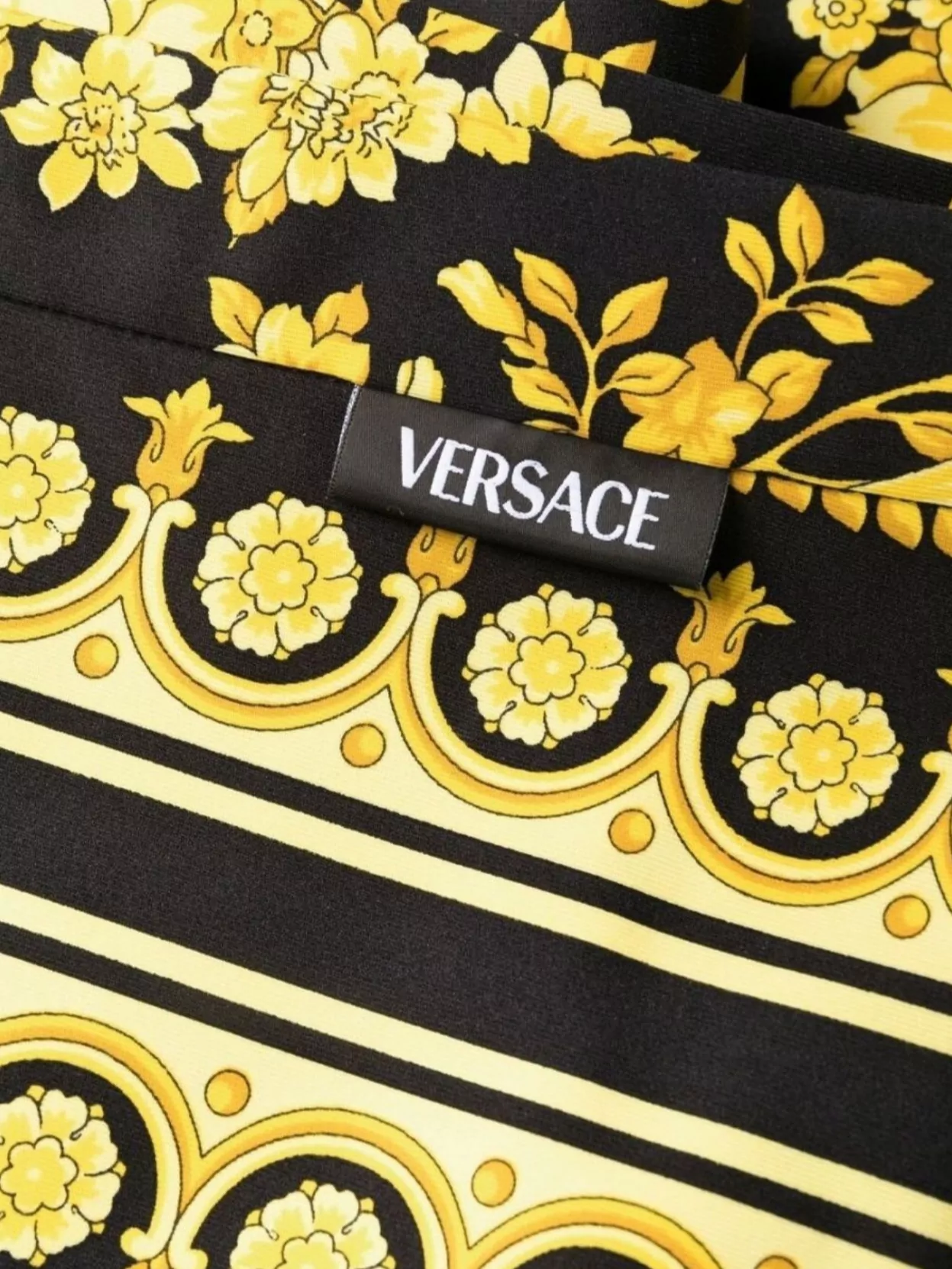 Versace Stretch Fit Barocco Print Leggings