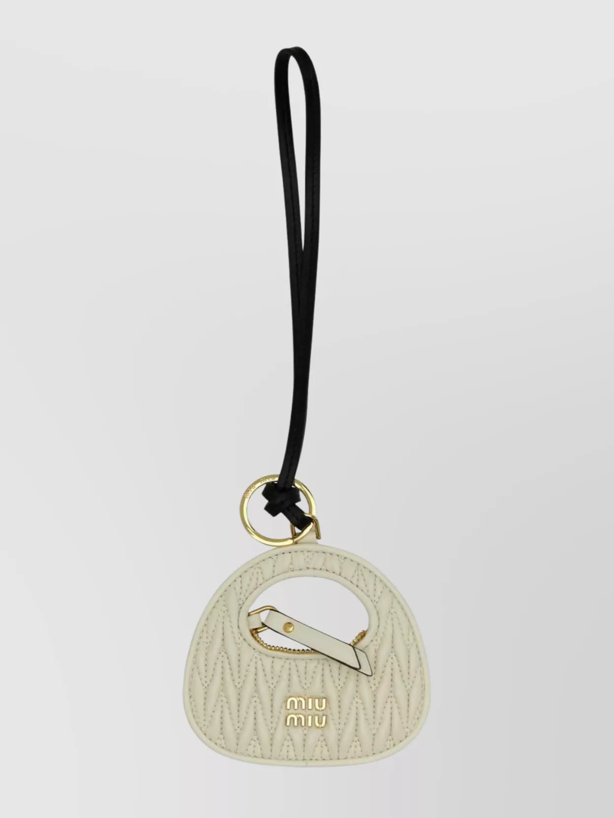 Miu Miu Quilted Leather Keyring Hardware