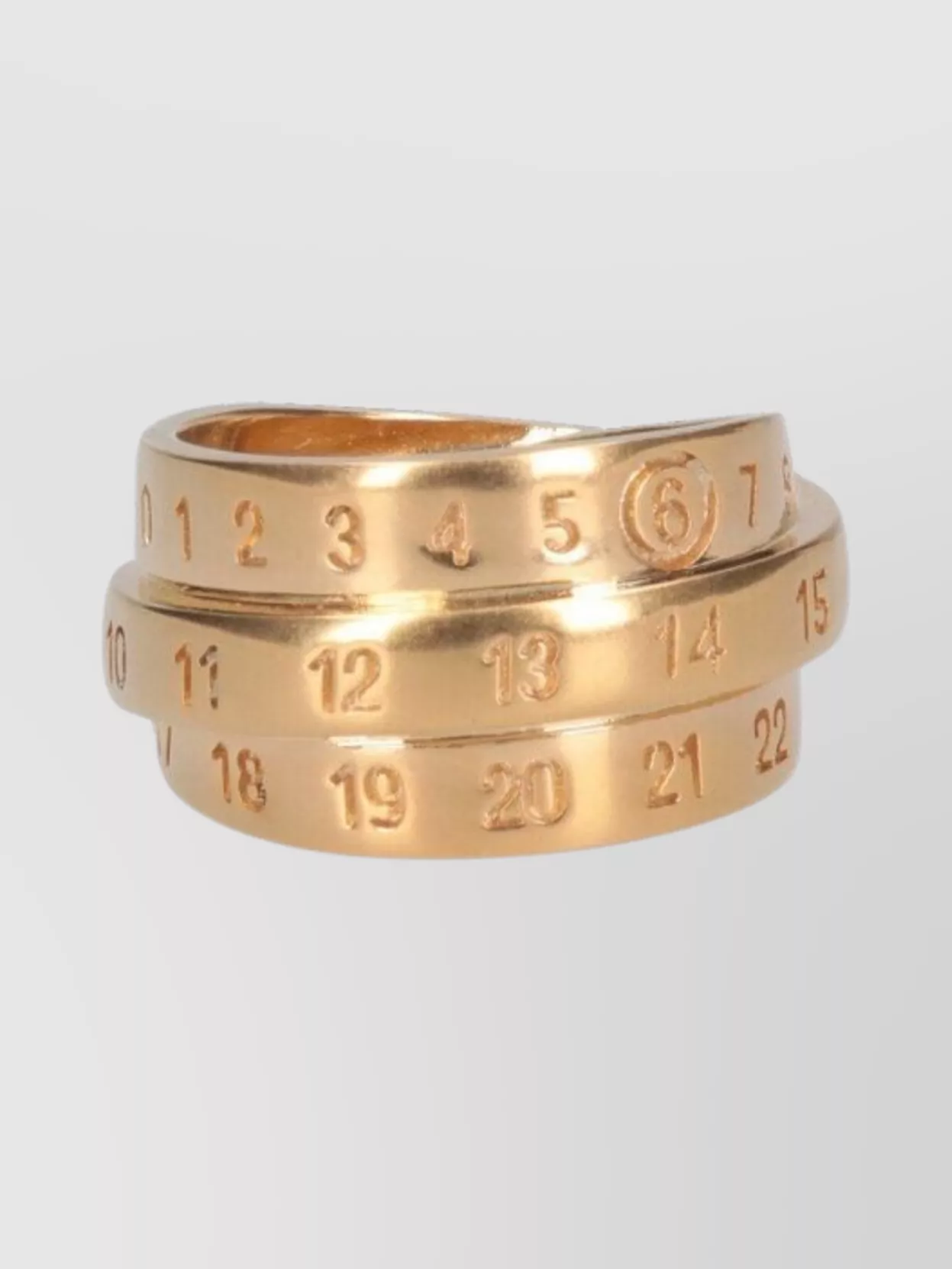 Mm6 Bangle Rings Mm6 Maison Margiela Numbered engraving stackable rings | The Fashion Square