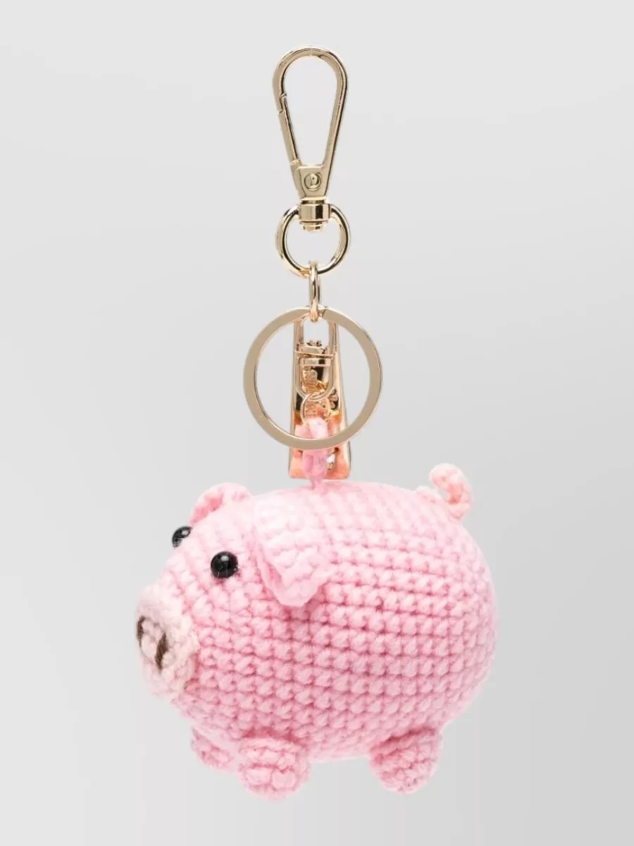La Milanesa Crochet Pig Keyring