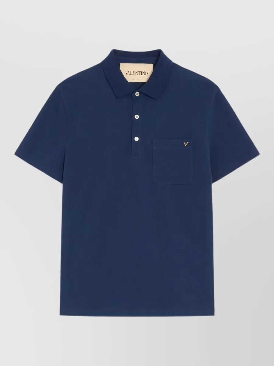 Valentino cotton piqué polo shirt