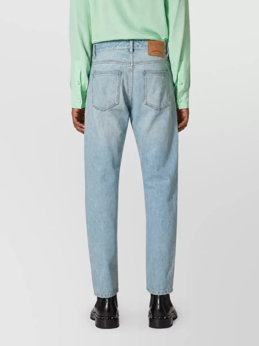 Valentino Denim Straight-Leg Trousers