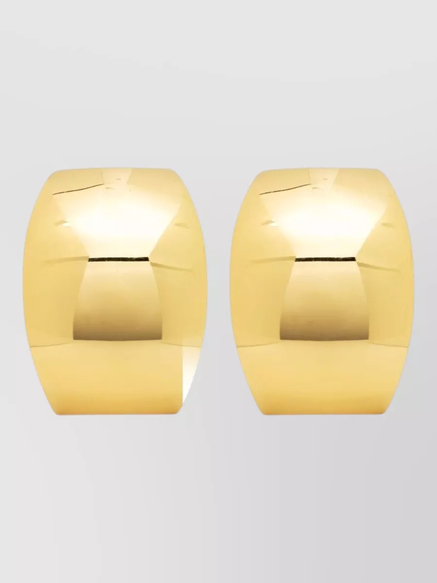 Federica Tosi gold-plated bronze oval earrings
