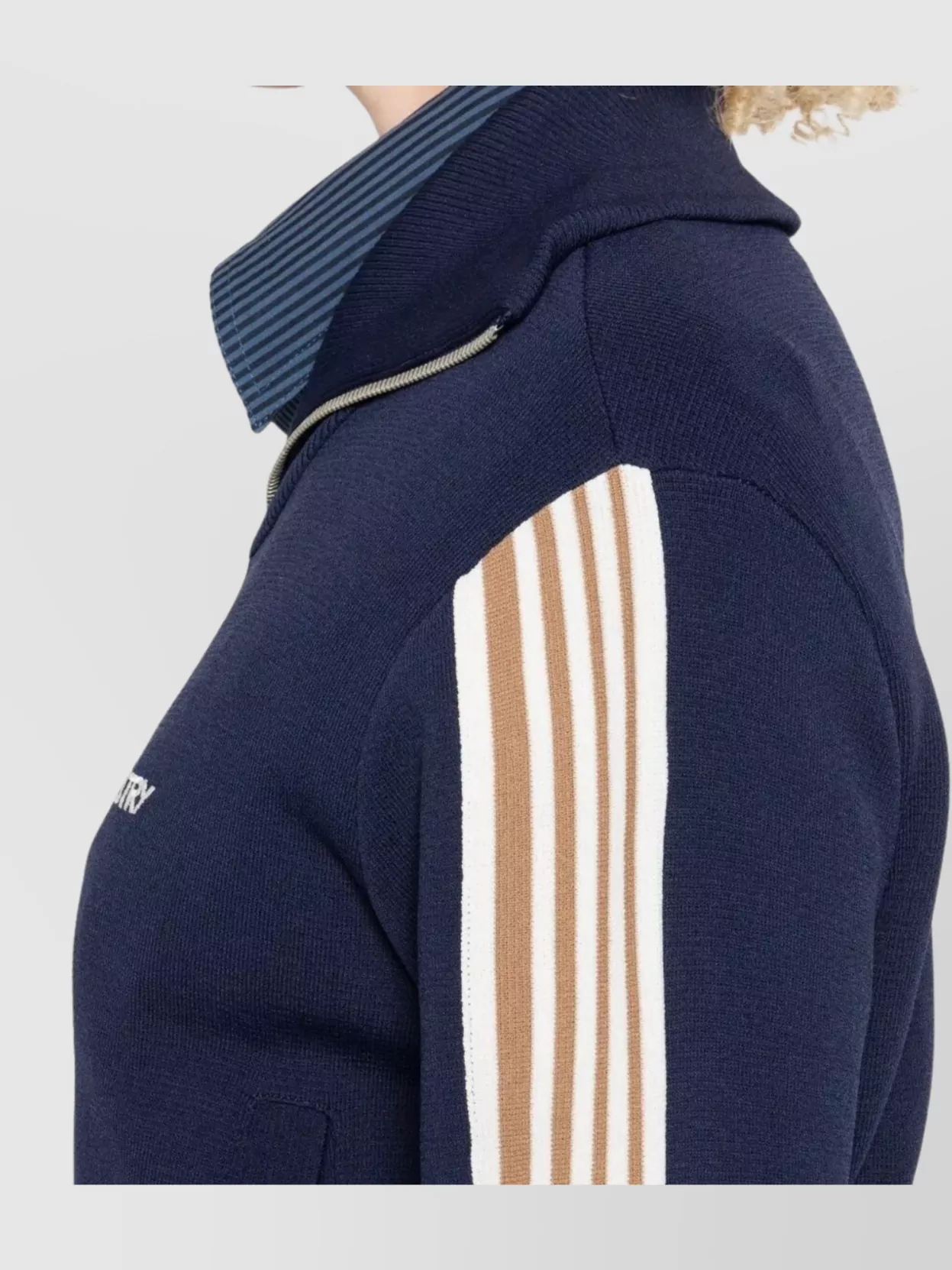 Autry High Neck Zip-Up Sweatshirt