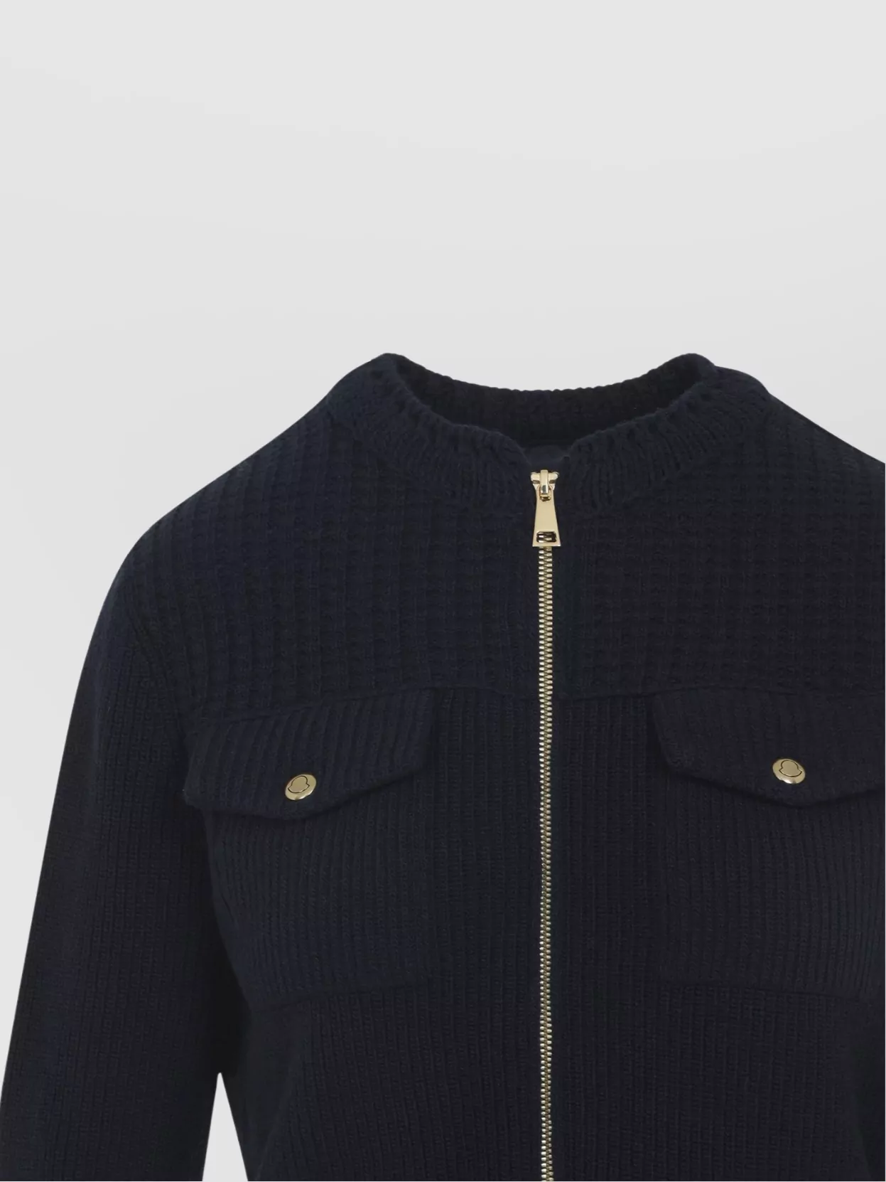 Moncler Knitwear Jacket Ribbed Texture