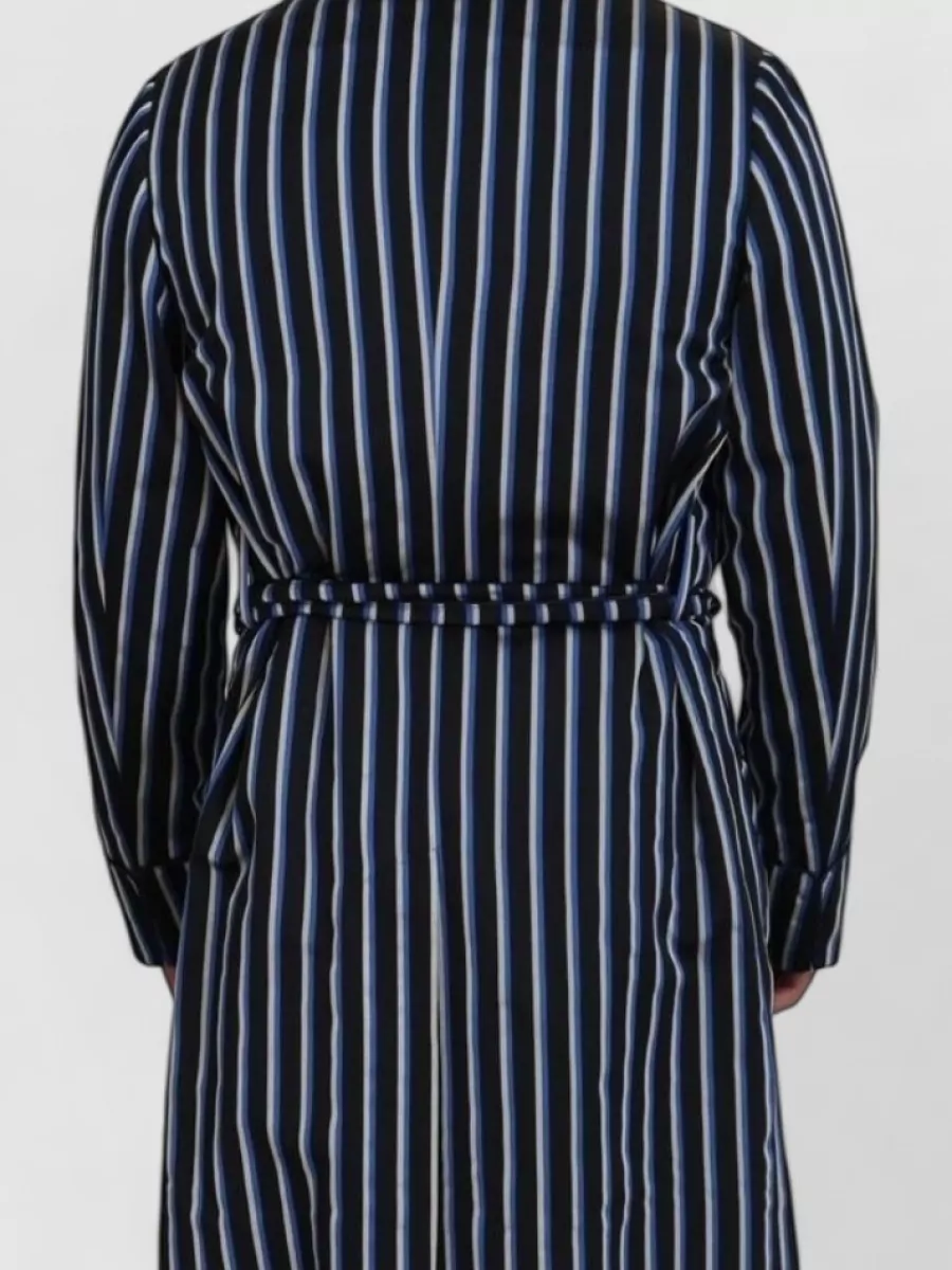 Dolce&Gabbana Silk Blend Striped Robe