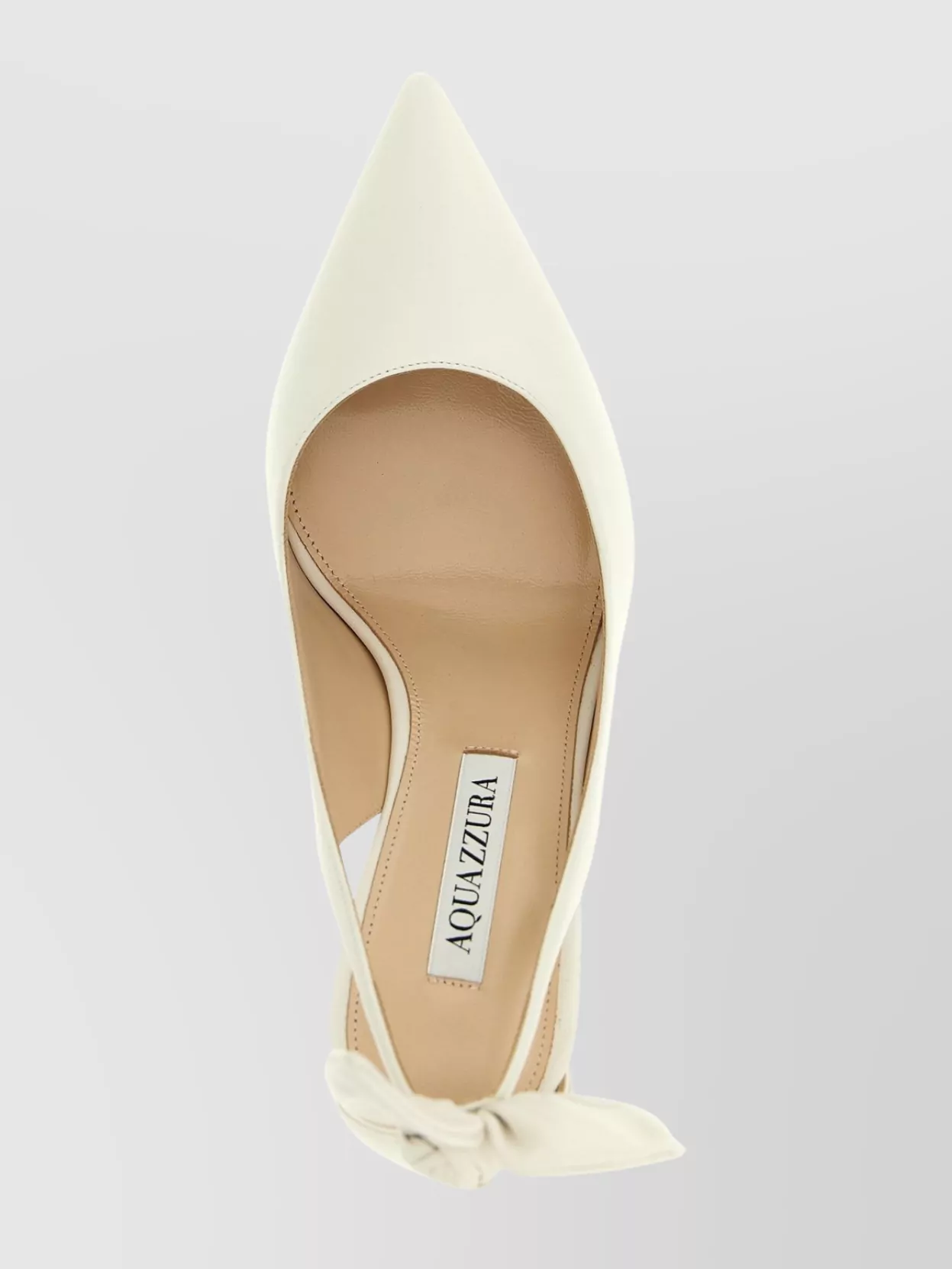 Aquazzura Pumps With Bow Detail And Pointed Toe