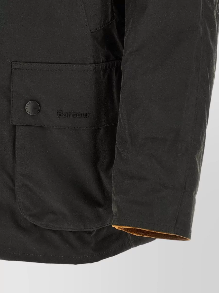 Barbour Waxed Cotton Single-Breasted Jacket