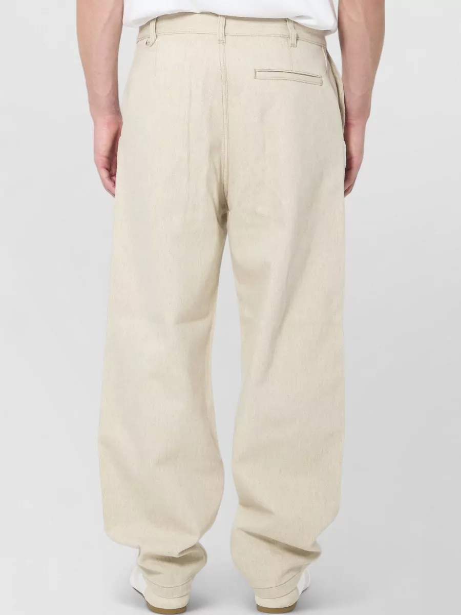 Jacquemus Denim Mid-Rise Straight-Leg Trousers