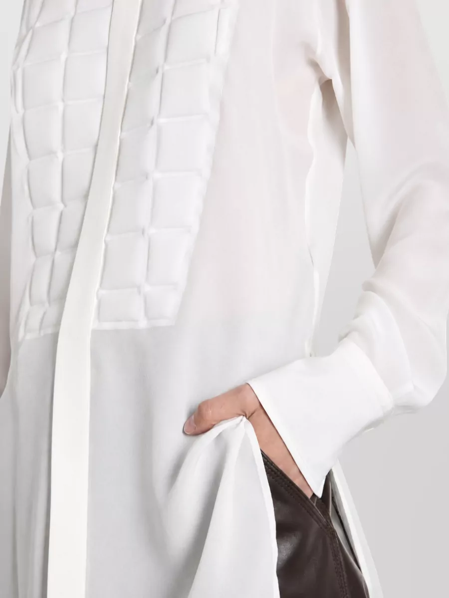 Bottega Veneta Silk Quilted Bodysuit