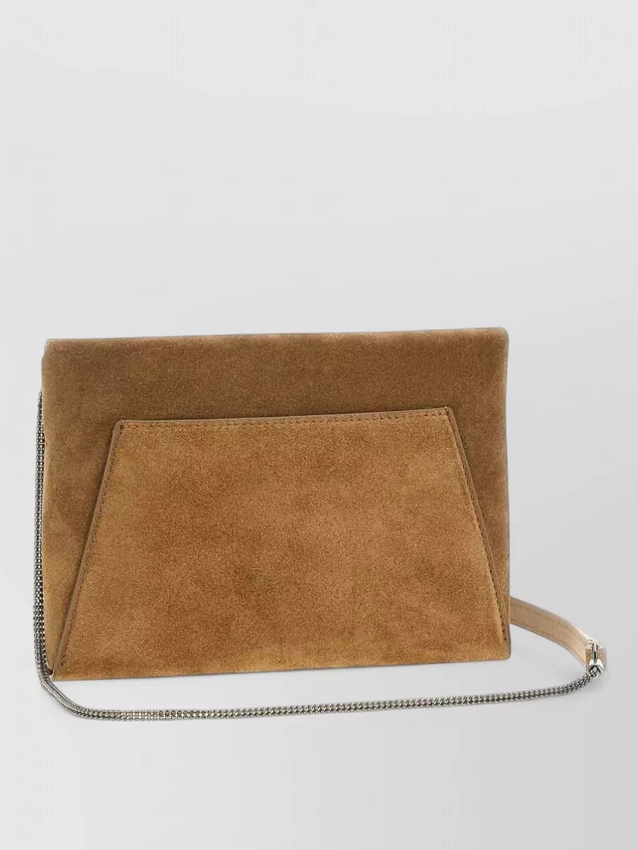 Brunello Cucinelli Monili Mini Leather Clutch Bag
