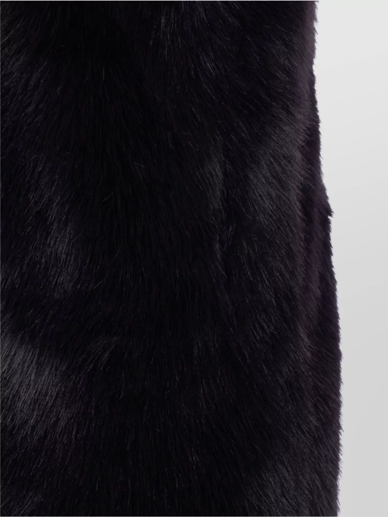 Herno Black Sleeveless Vest With Concealed Closure On The Front In Ecofur Woman In Black
