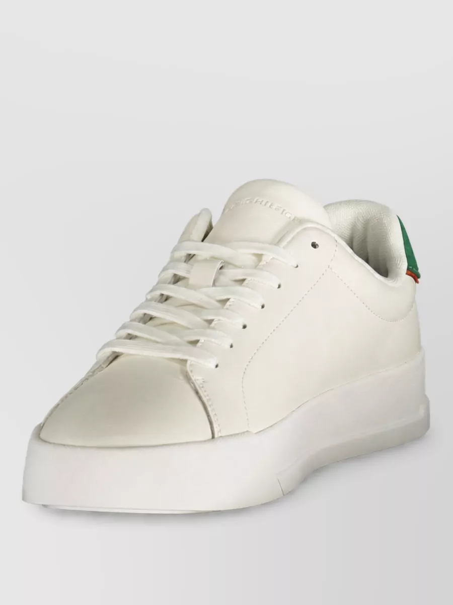 Tommy Hilfiger leather lace-up sneakers