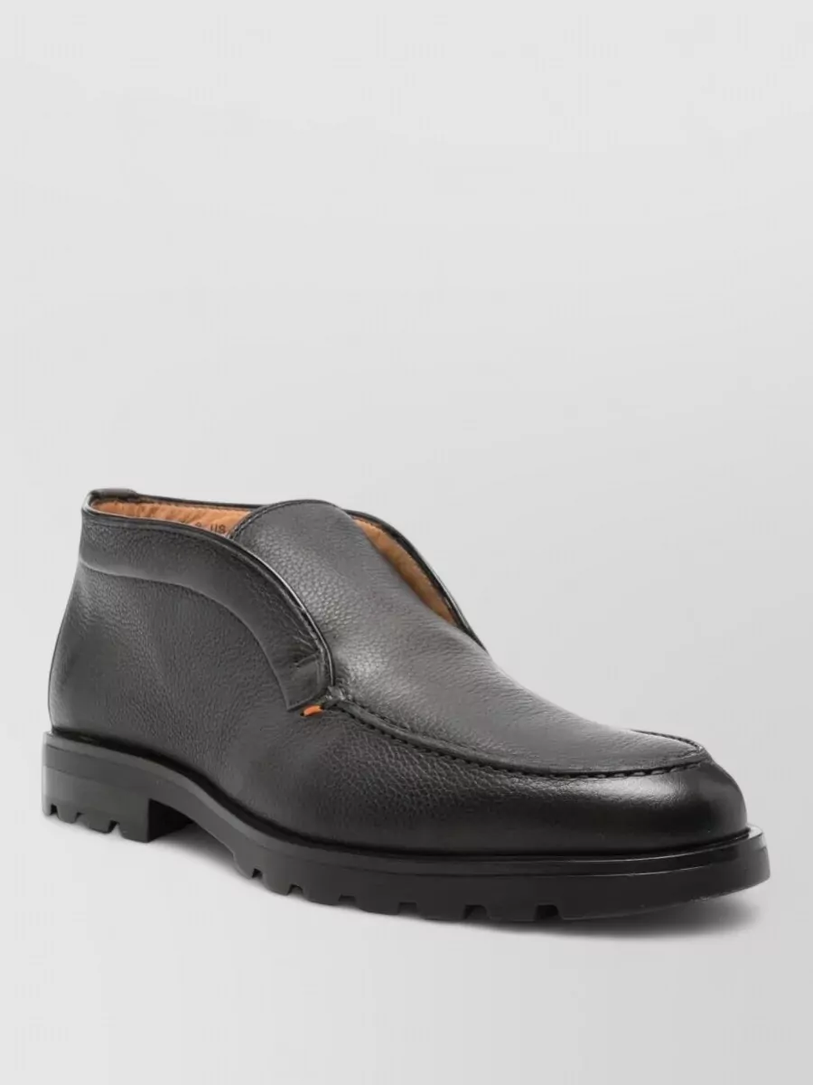 Santoni leather loafers