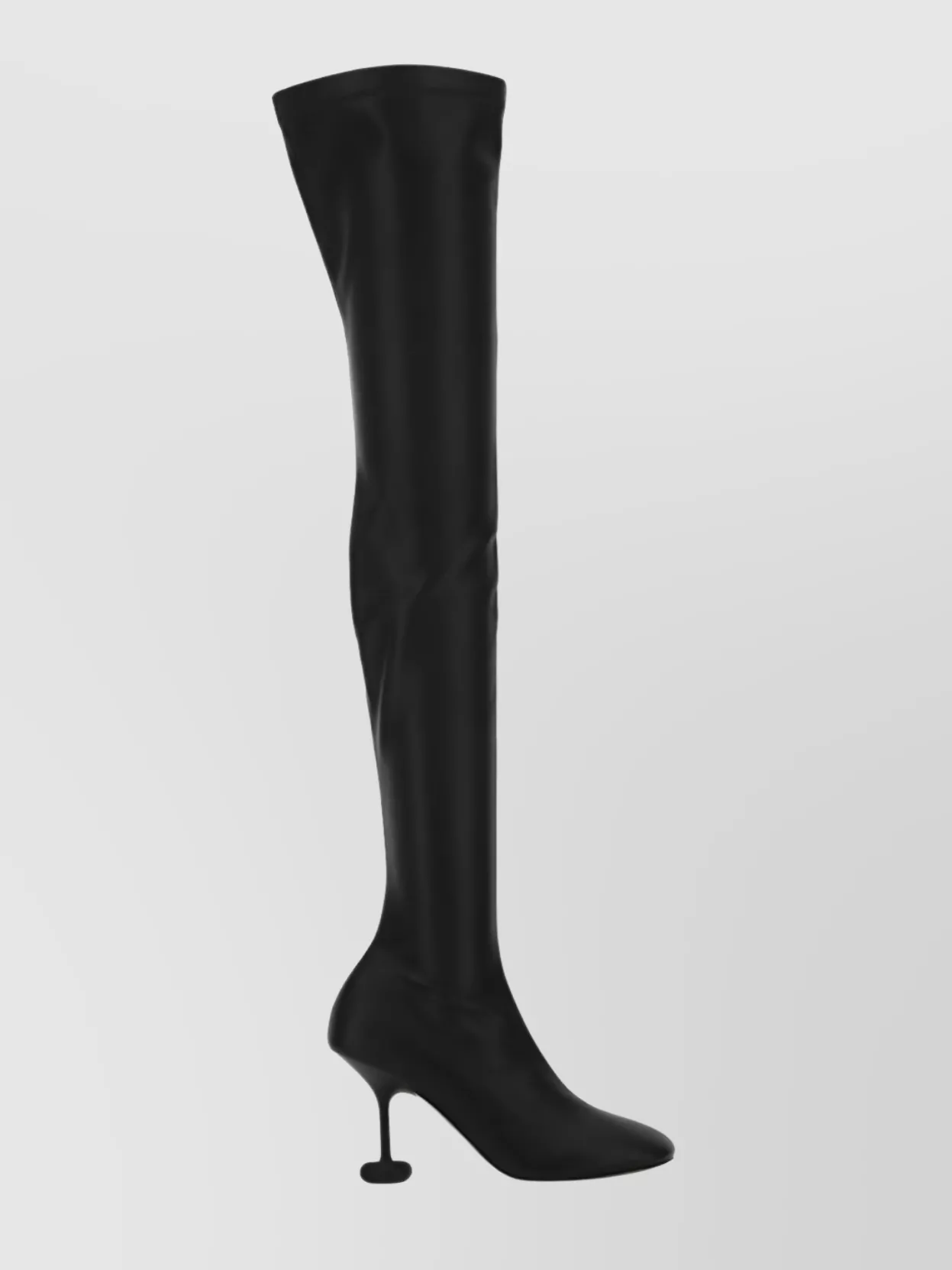 Shop Stella Mccartney Statement Over-the-knee Stiletto Boots In Black