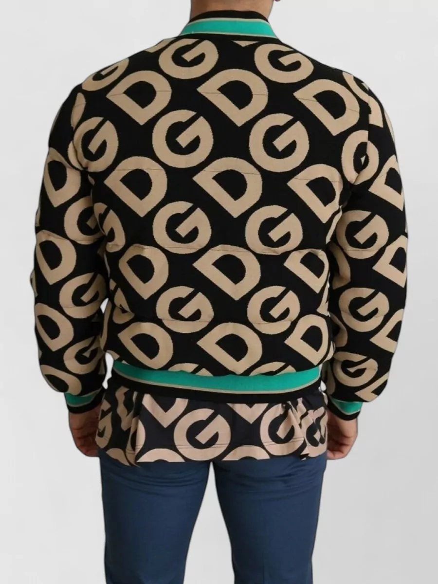 Dolce&Gabbana Logo Print Bomber Jacket