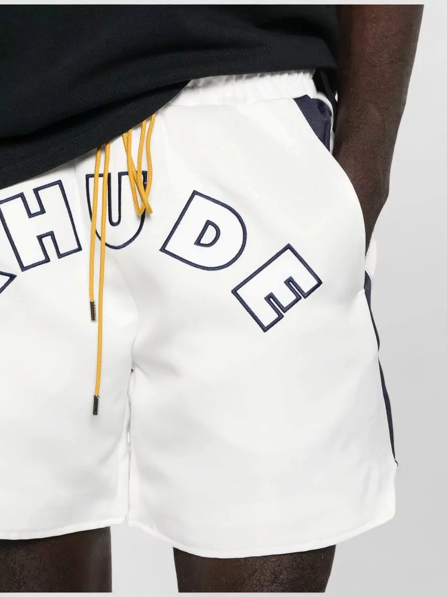 Rhude Logo-Patch Swim Shorts
