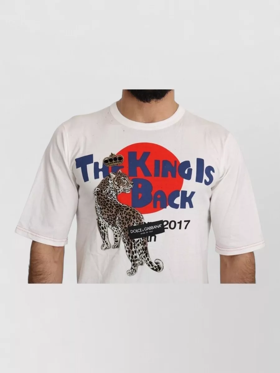 Dolce&Gabbana Cotton Graphic Print T-Shirt