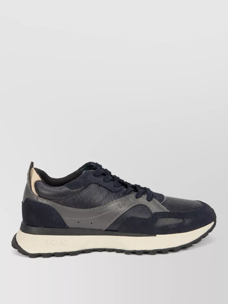 Boss Leather Low-Top Sneakers