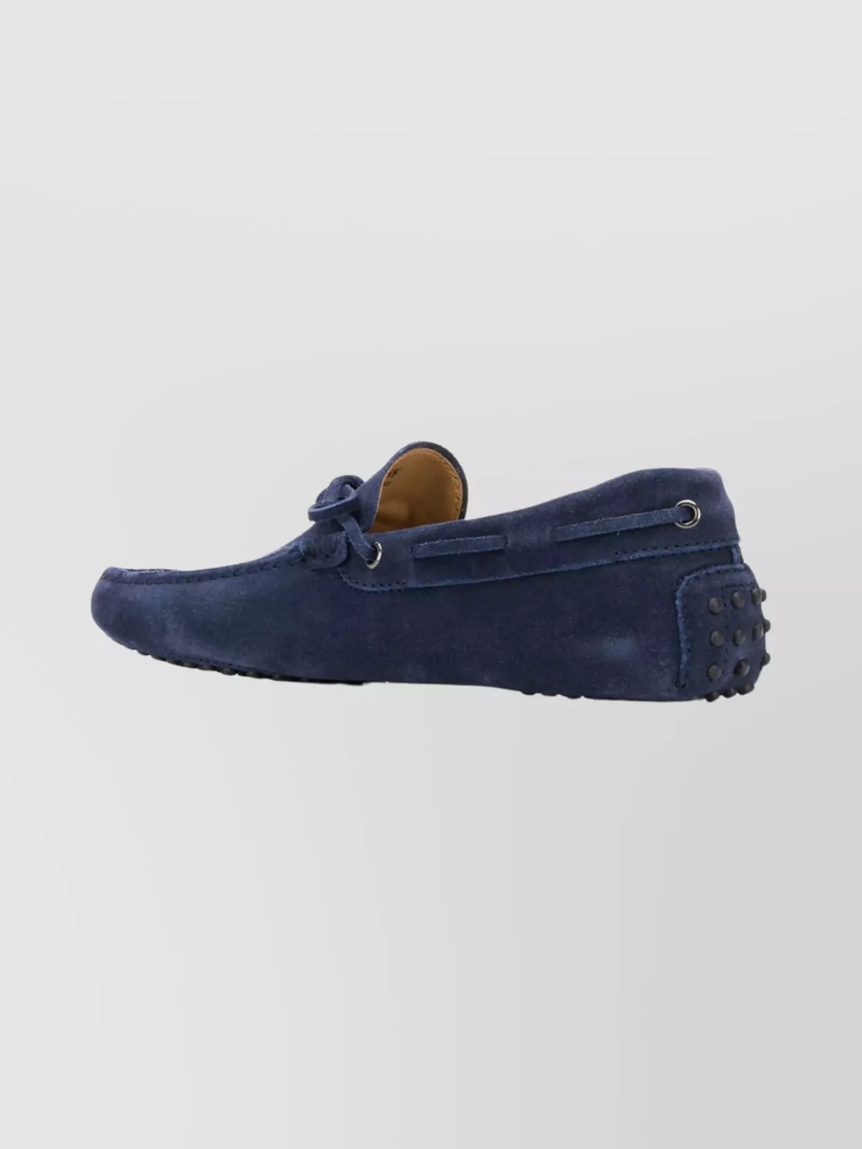 Tod's Suede Loafers With Bow And Eyelet Detail