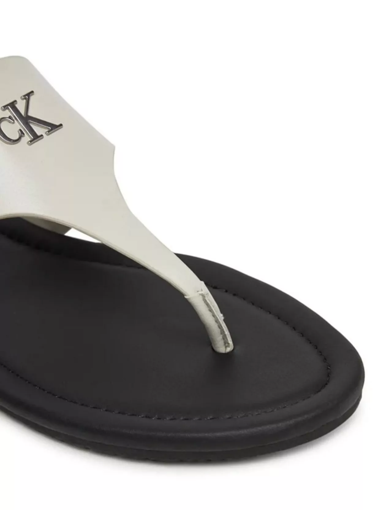 Calvin Klein Flat Sole Toepost Sandal With Thong Strap