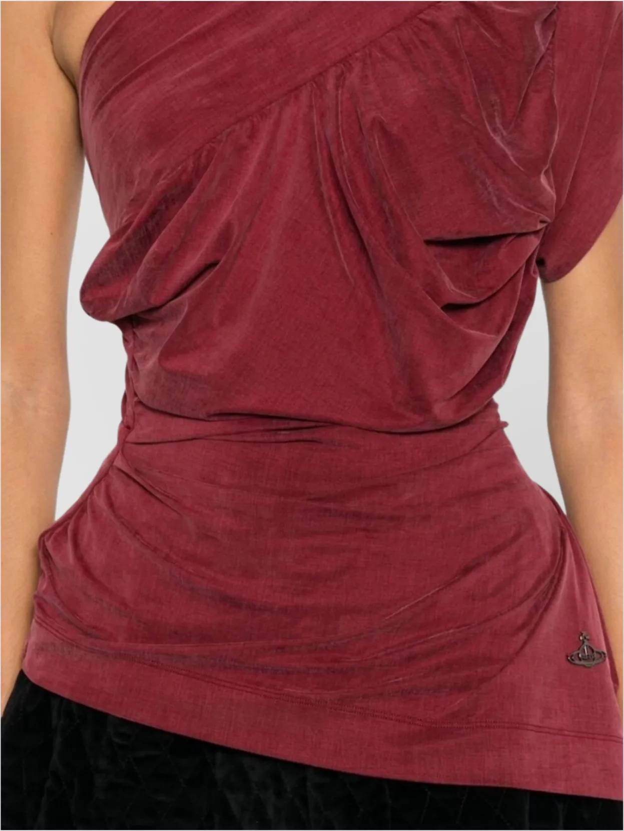 Vivienne Westwood Asymmetric Draped One-Shoulder Top