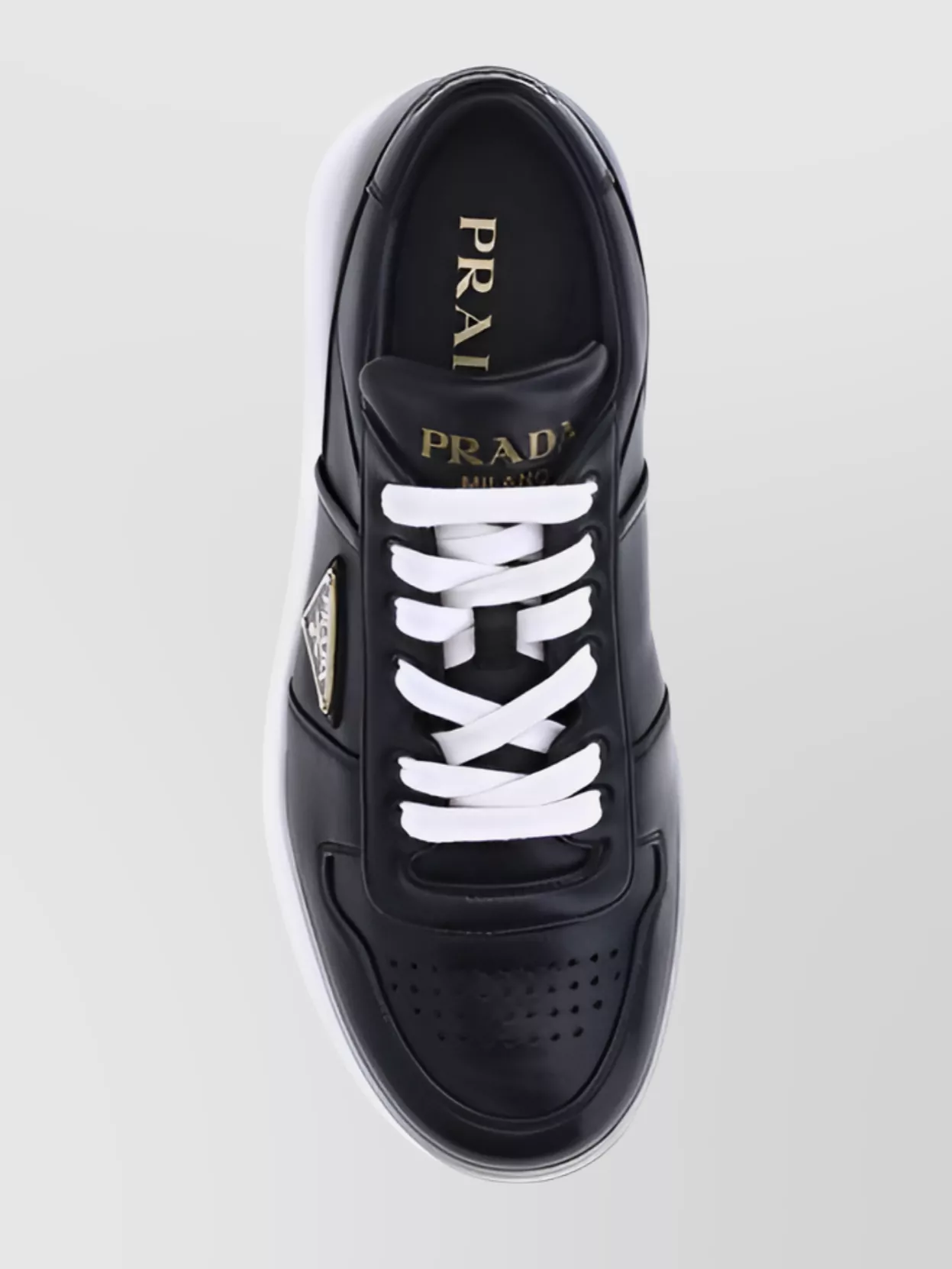 Prada Urban Leather Paneled Sneakers