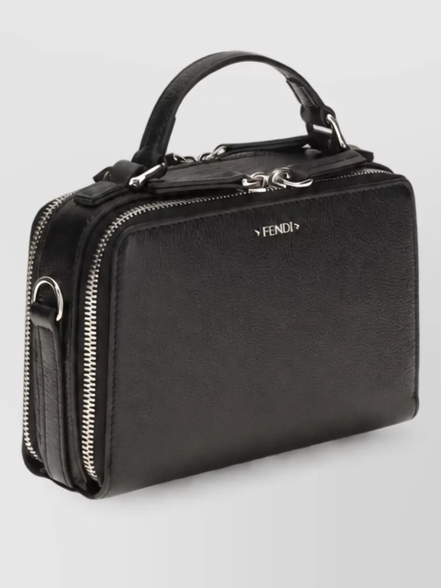 Fendi Leather Phone Holder Clutch Bag