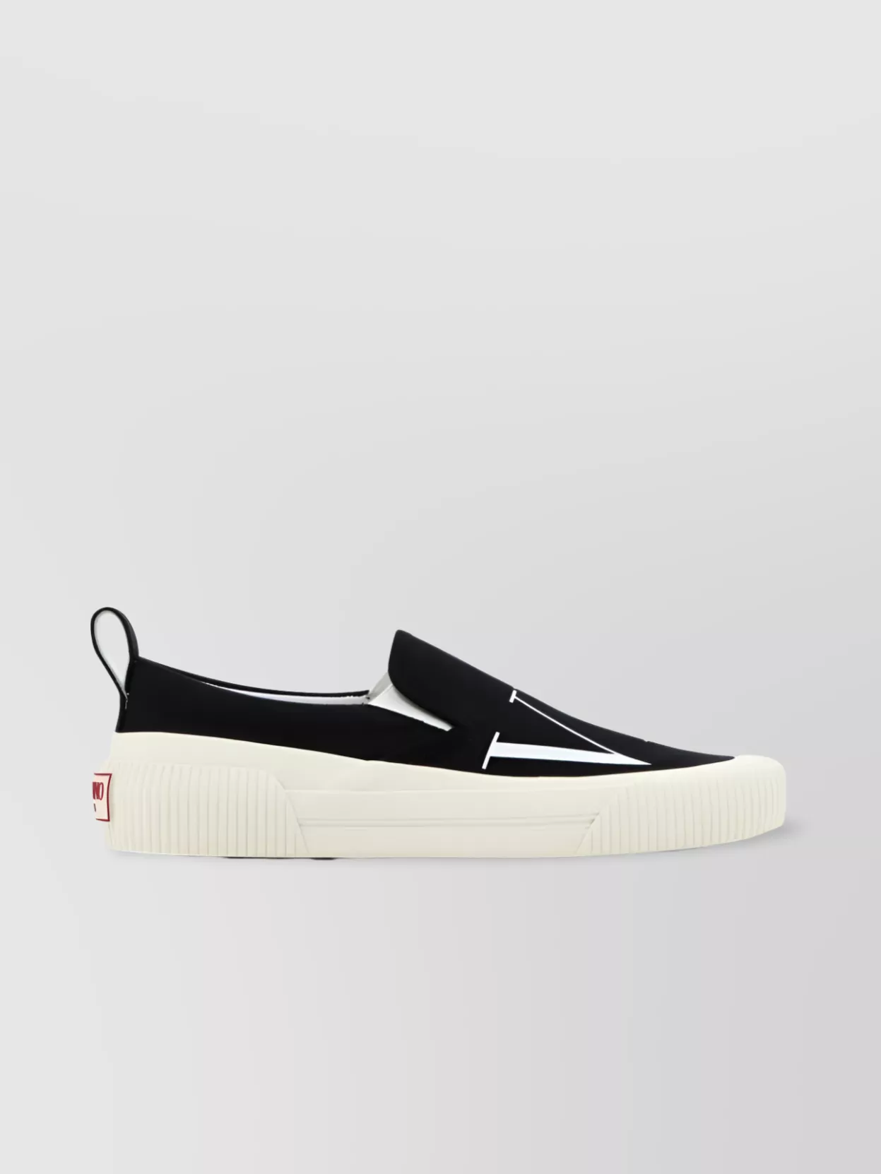 Shop Valentino Versatile Slip-on Sneakers With Elastic Inserts In Black