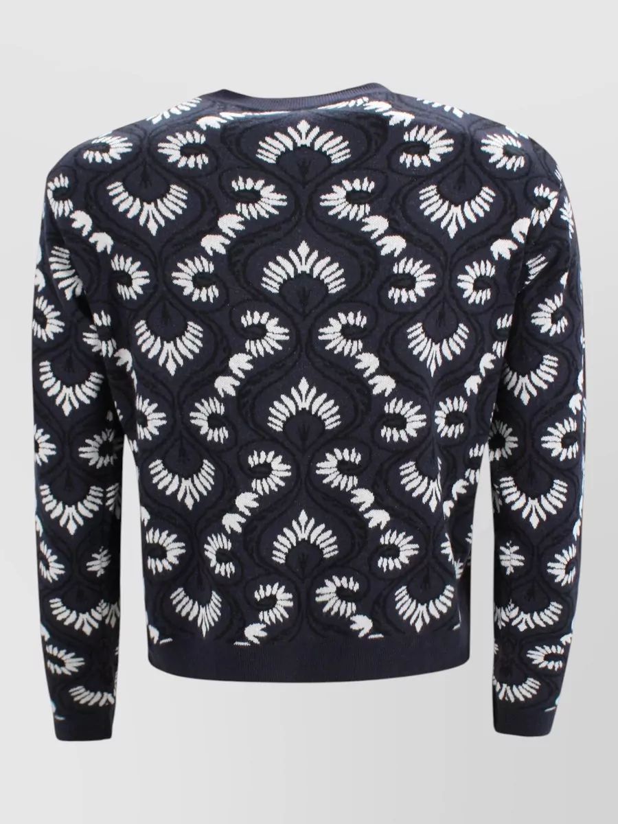 Weekend Max Mara Cropped Printed Long-Sleeve Top