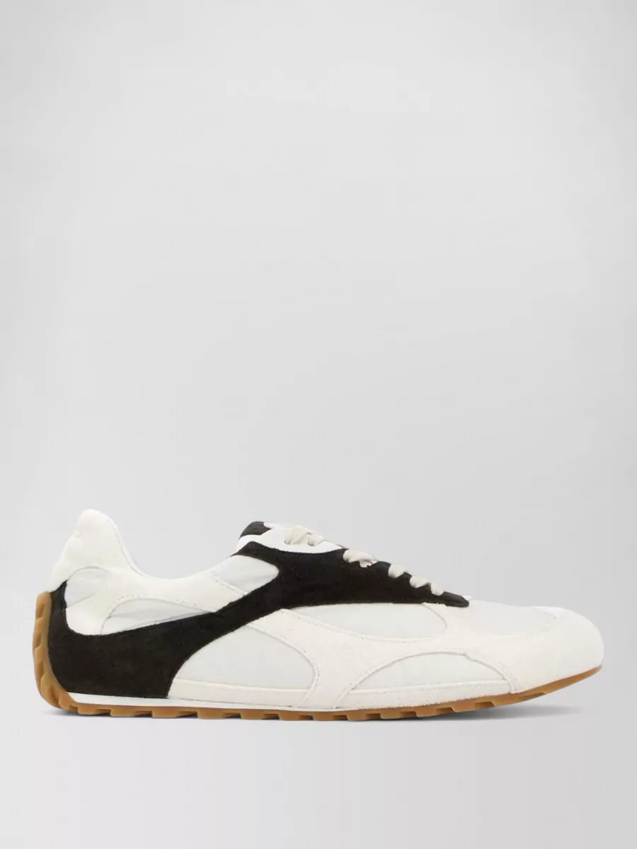 Bottega Veneta two-tone suede low-top sneakers
