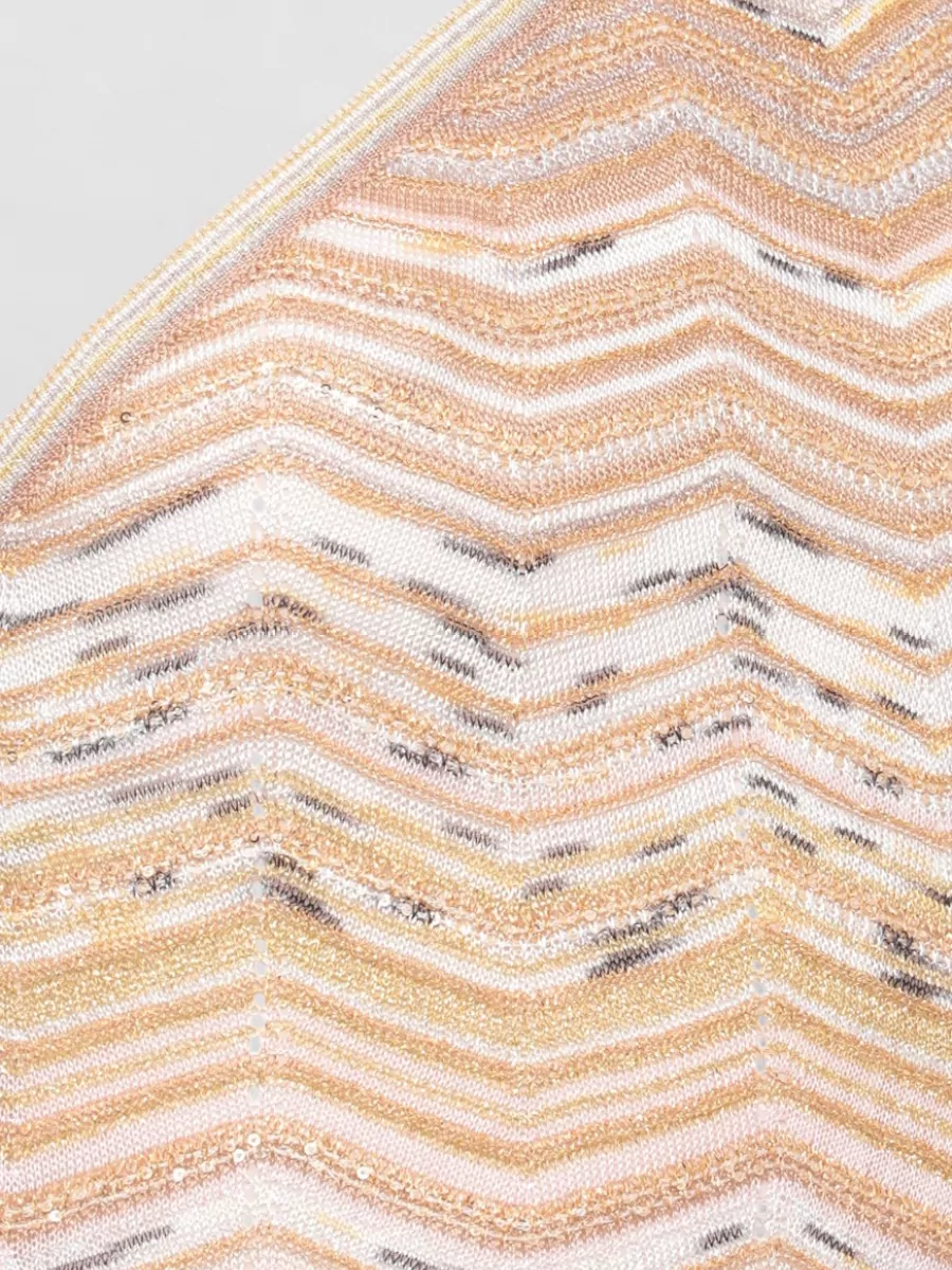 Missoni Embroidered One-Shoulder Sleeveless Maxi Dress