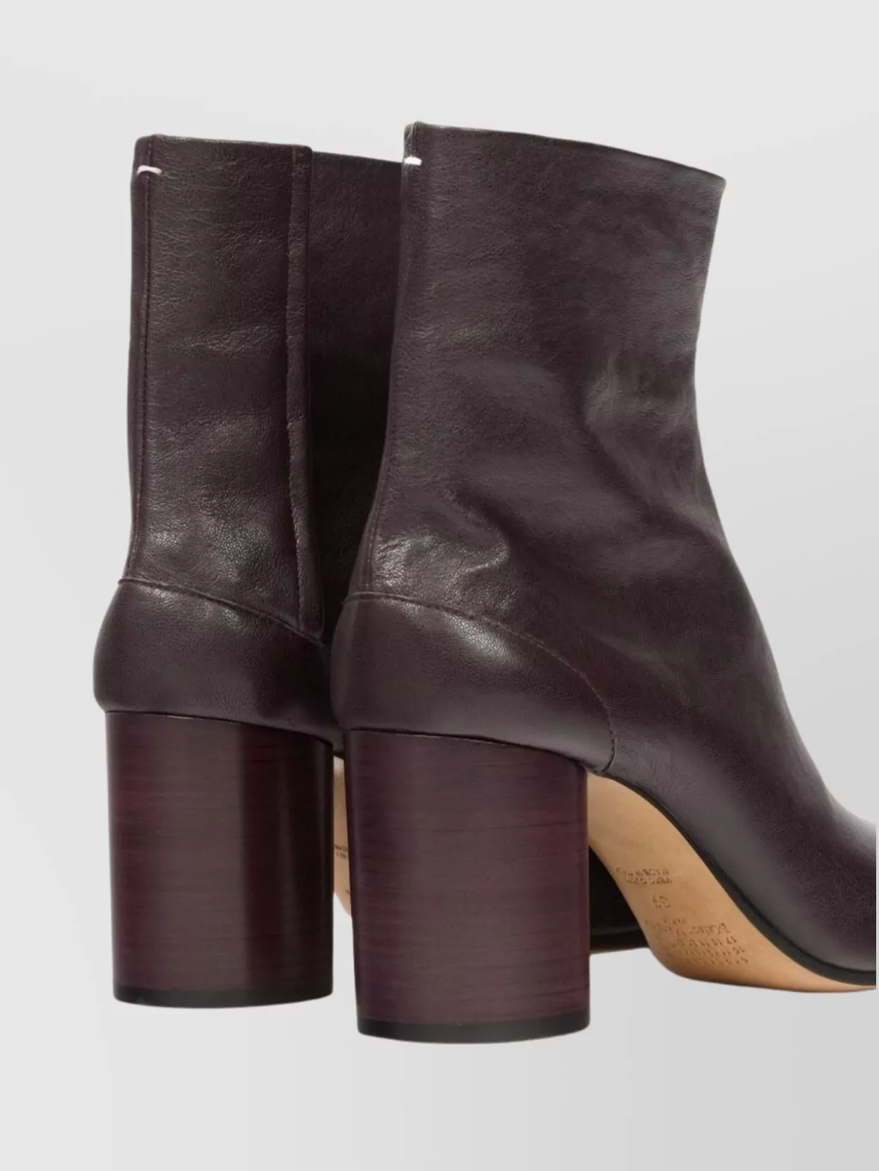 Maison Margiela Tabi Style Leather Ankle Boots