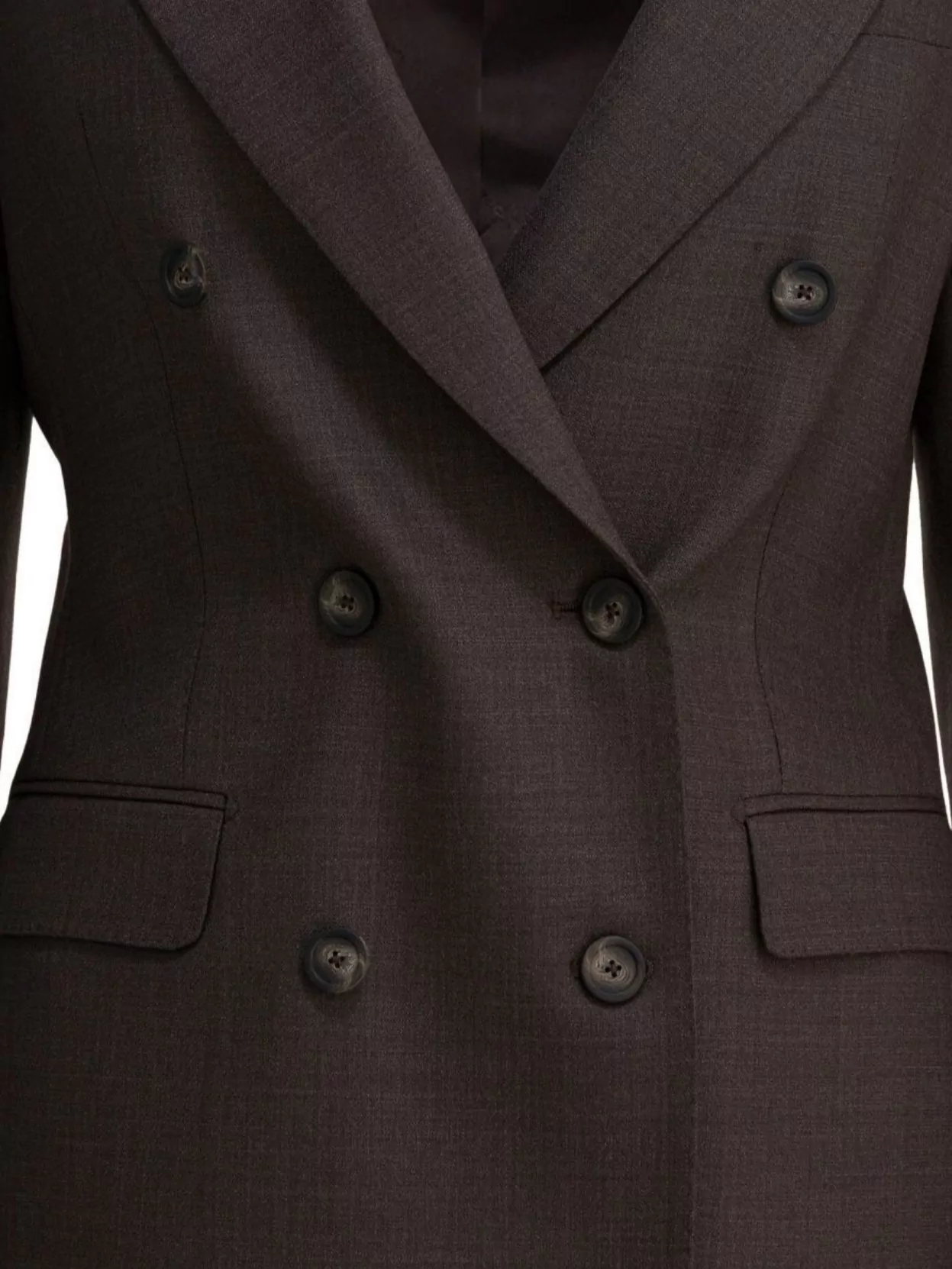 Tagliatore Tailored Jacket With Flap Pockets And Notch Lapel In Brown