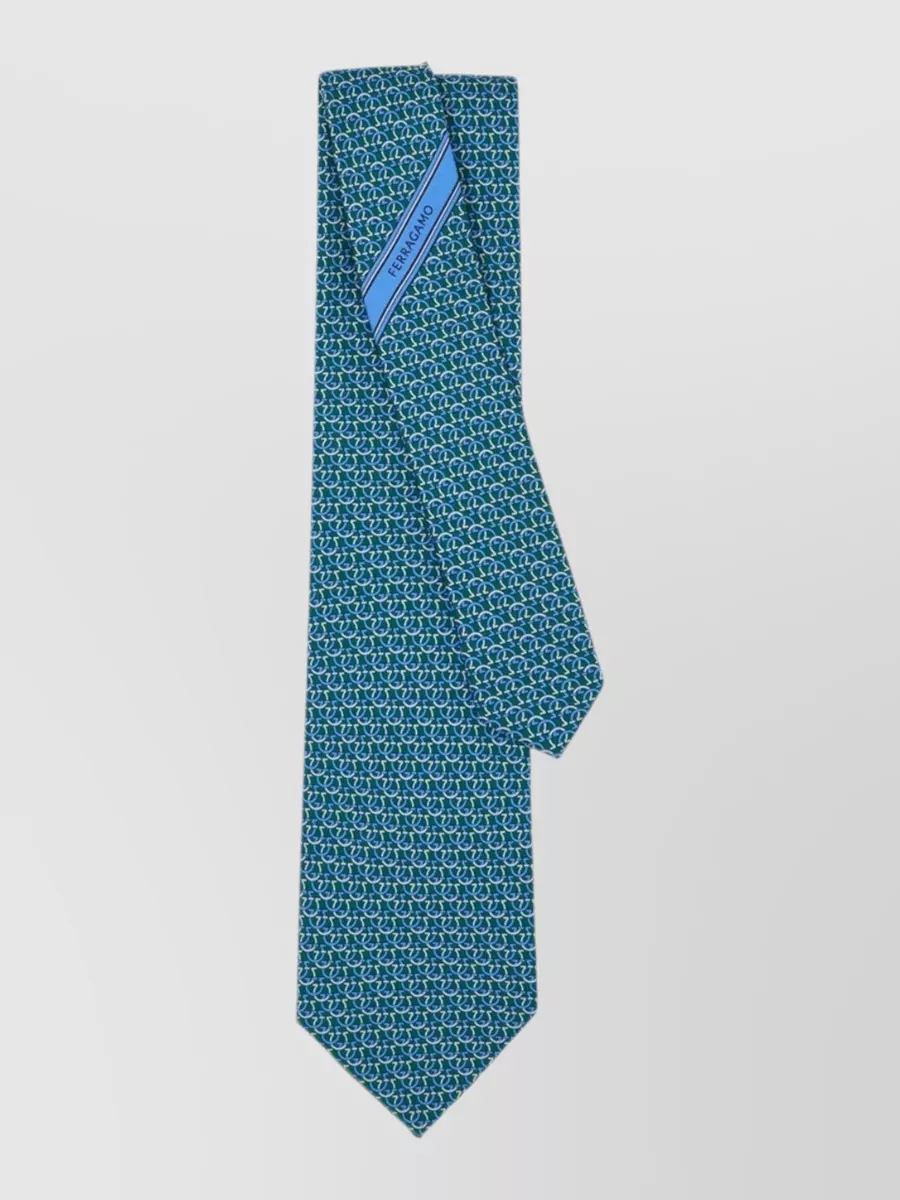 Ferragamo silk printed tie