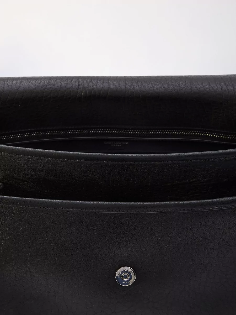 Saint Laurent Leather Messenger Bag