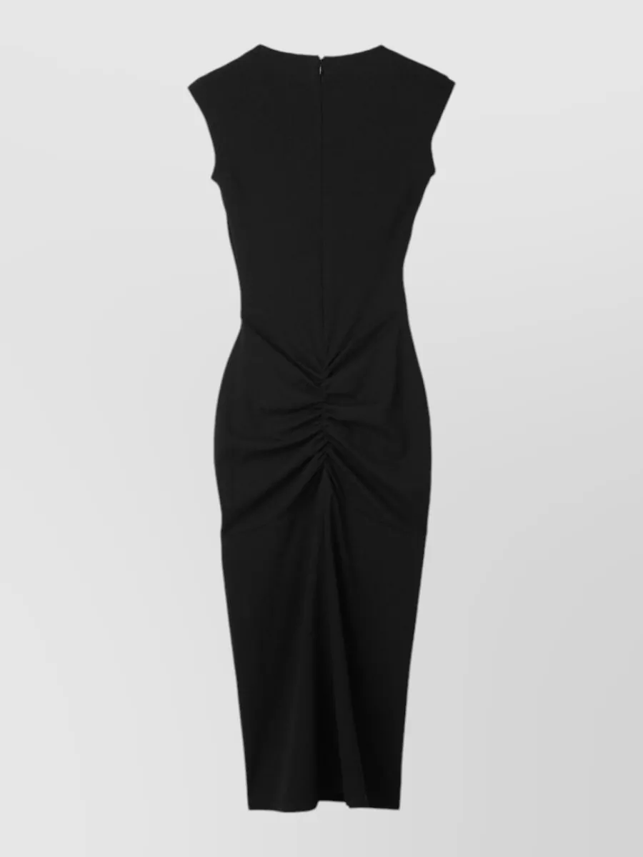 Jacquemus Sleeveless Asymmetric High-Neck Midi Dress