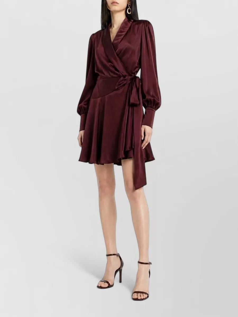 Zimmermann Silk Wrap Mini Dress