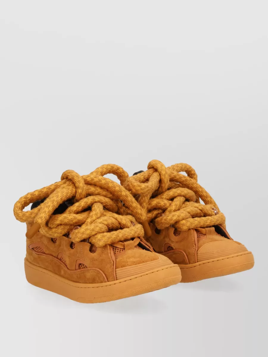 Lanvin Leather High-Top Sneakers
