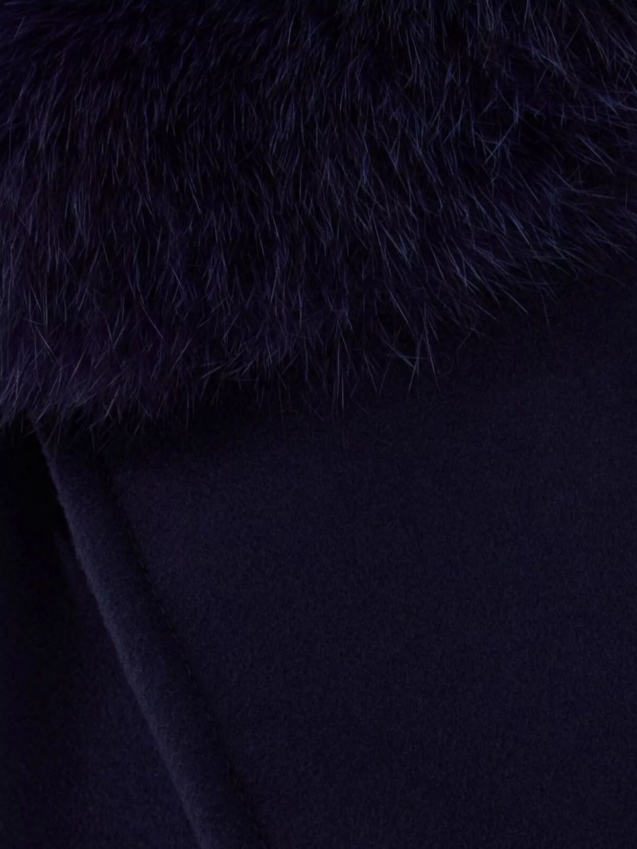 Blancha Wool Coat With Faux Fur Collar