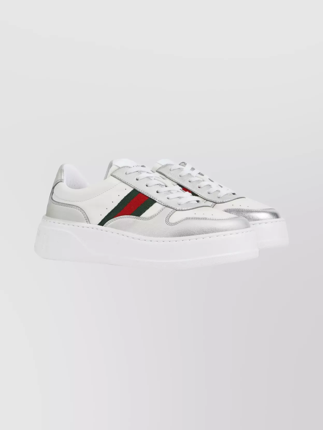 Gucci Sneakers Featuring Oversized Platform Sole In White