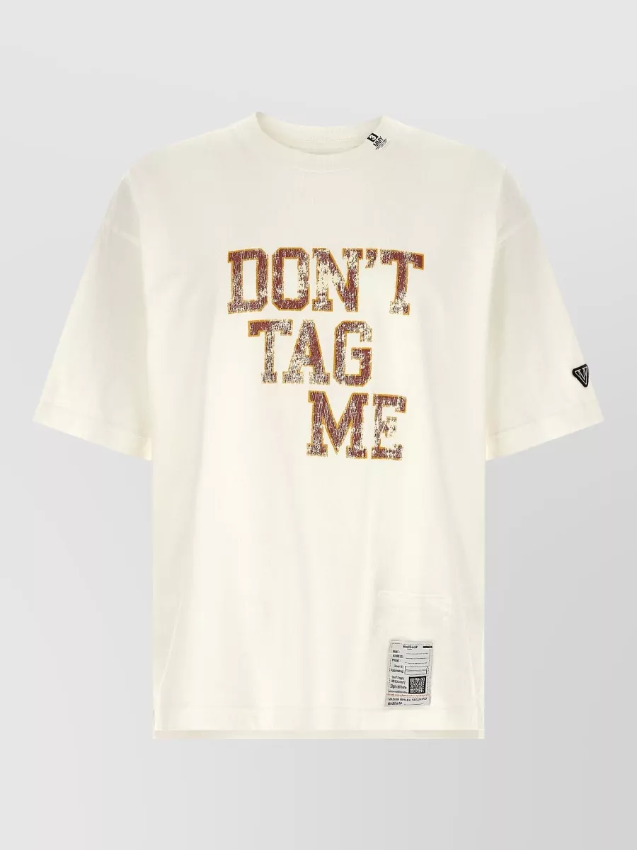 Maison Mihara Yasuhiro Cotton Printed Crew Neck Short Sleeve T-Shirt